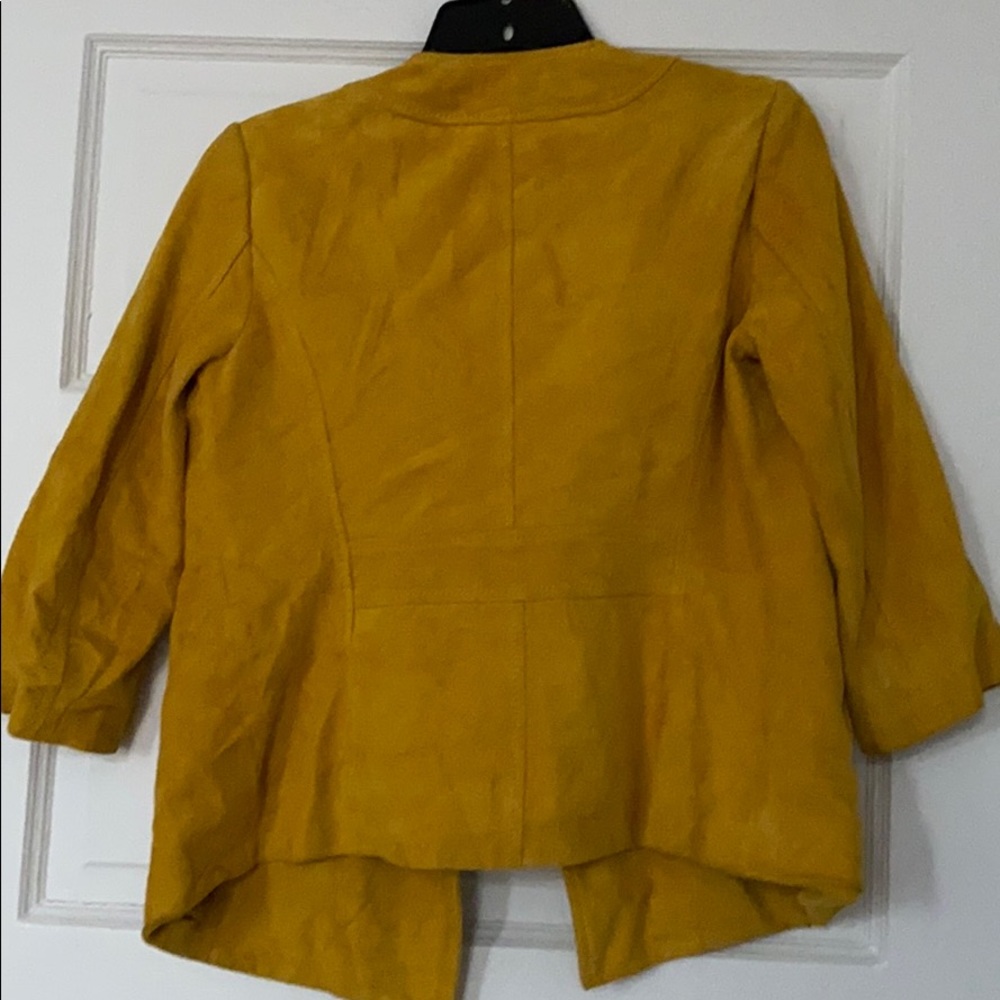 Tory Burch Vintage suede jacket yellow, 6 - Picture 9 of 9